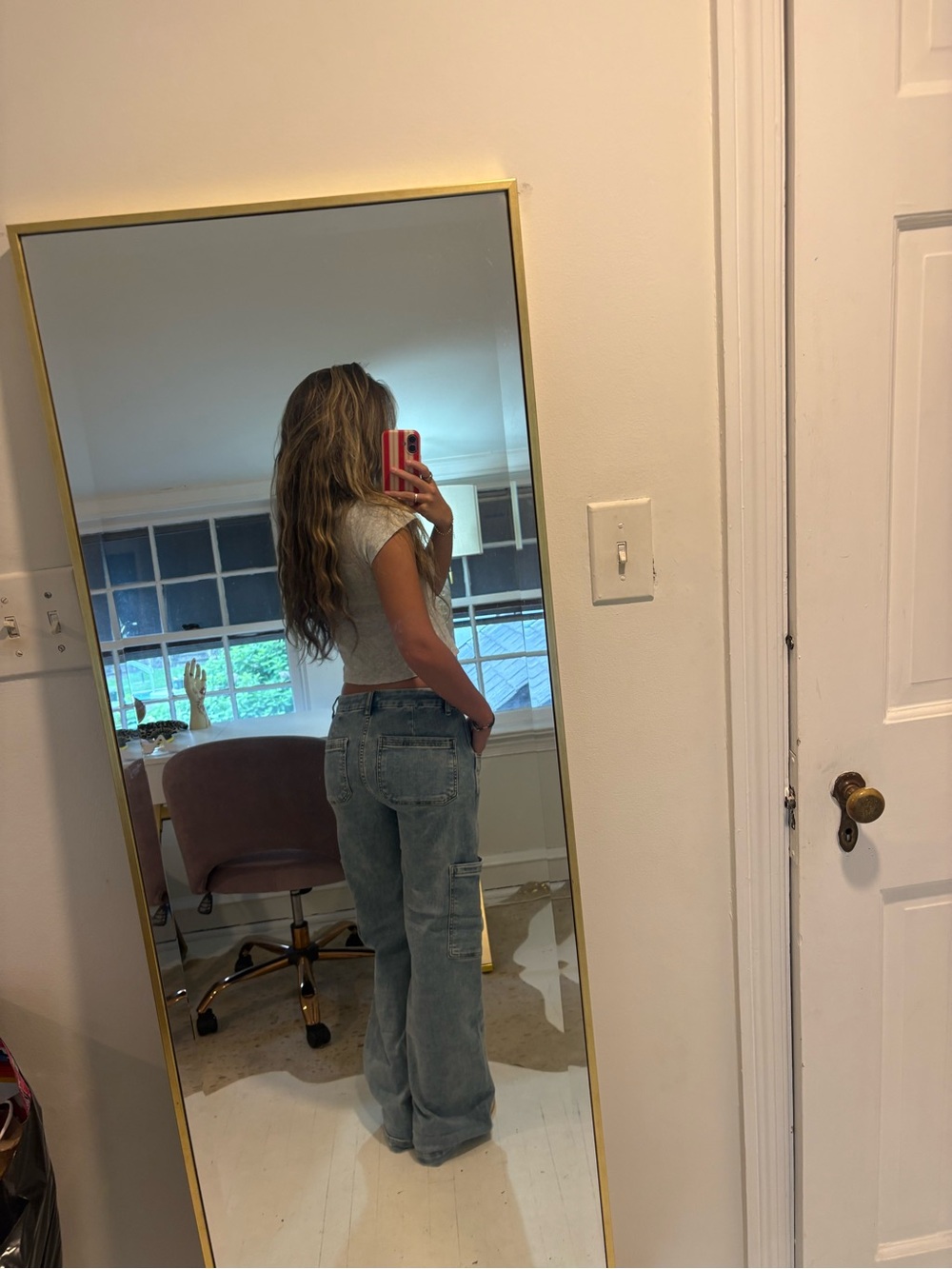 Kut from the Kloth Light Blue Boyfriend Jeans - Relaxed Wide Leg - Picture 3 of 4
